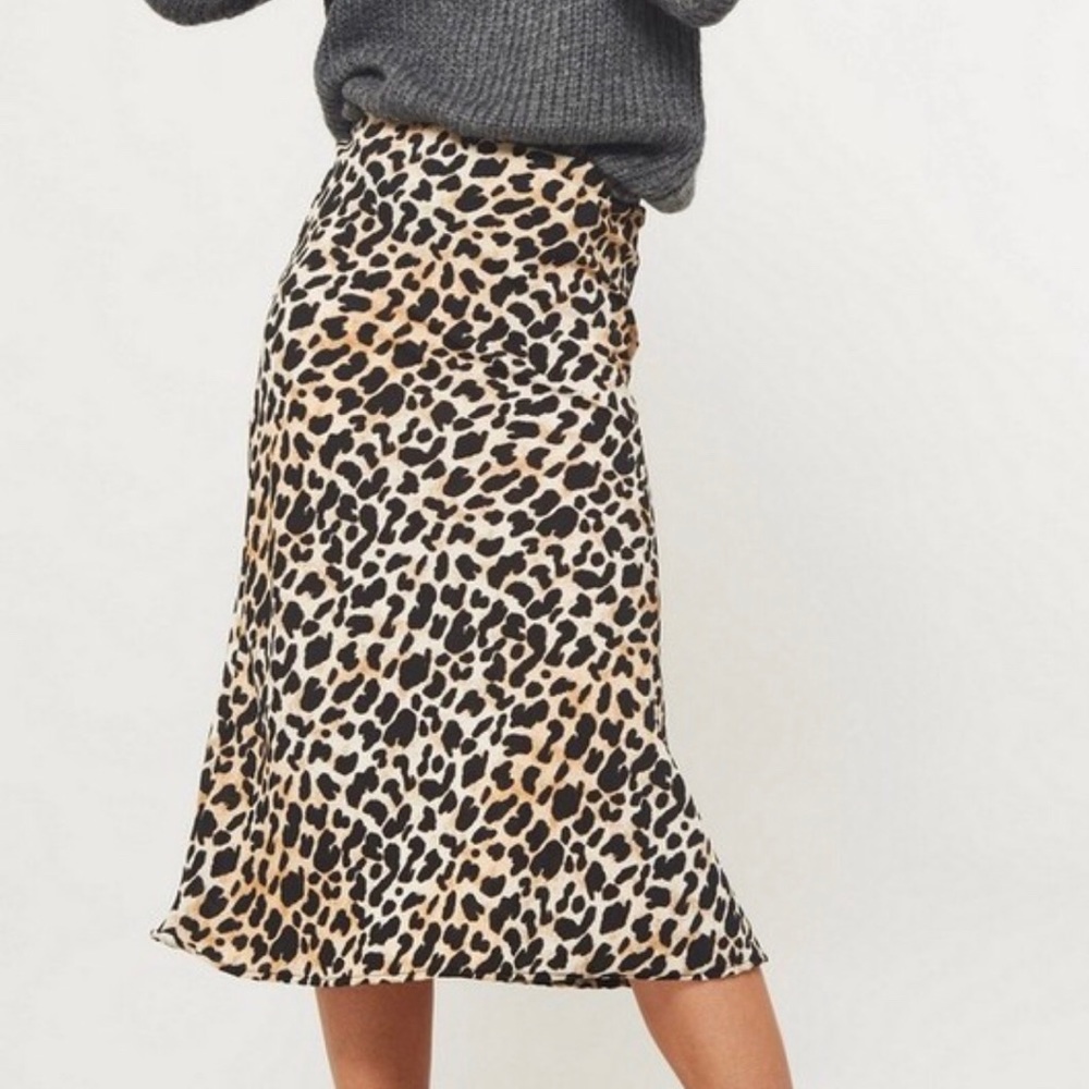 Leopard Midi Skirt